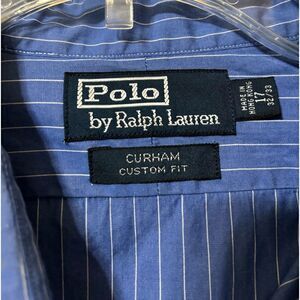 Polo by Ralph Lauren Curham Custom Fit Long Sleeve Button Up Shirt -‎ Size 17